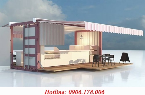 quán cafe container ở tại Thái Bình